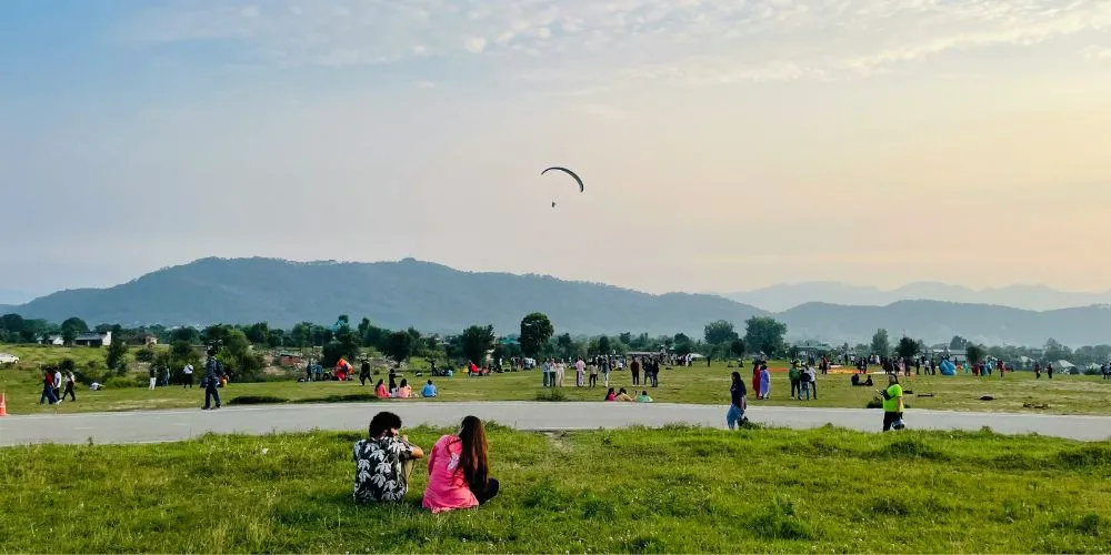 Paragliding Landing Site in BIr