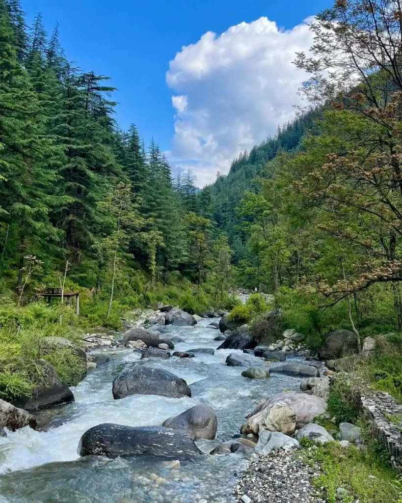 Waterfall in Tirthan Valley, Jibhi