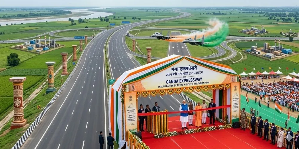 PM Modi Inaugurates 594-KM Ganga Expressway: Meerut to Prayagraj in Just 6 Hours