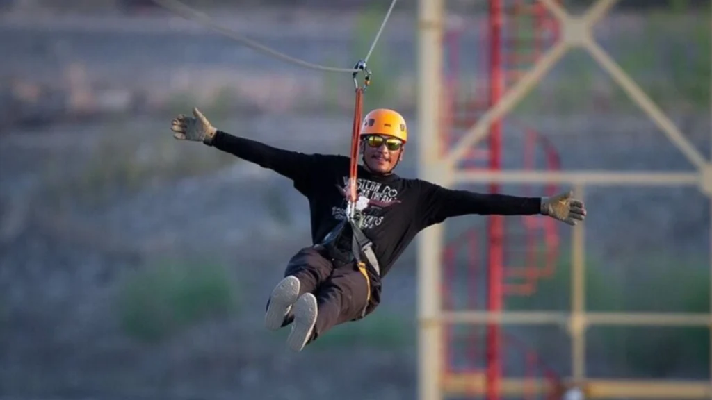 Zip-lining