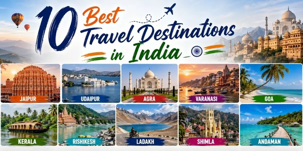 10 Best Travel Destinations in India (2026): Must-Visit Places for Every Traveller