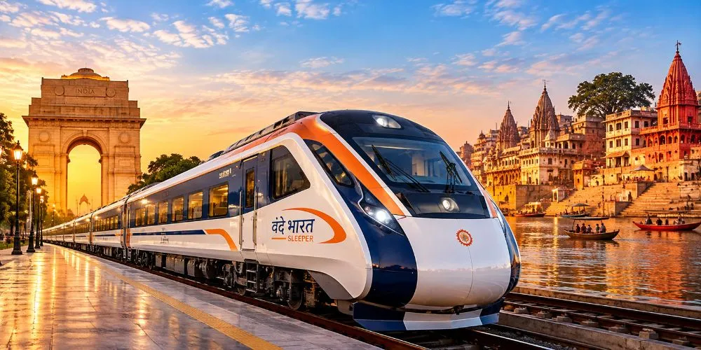 Major Boost for Varanasi Tourism: Indian Railways Launches Delhi Varanasi New Vande Bharat Sleeper Express